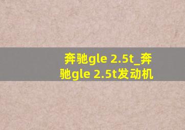 奔驰gle 2.5t_奔驰gle 2.5t发动机